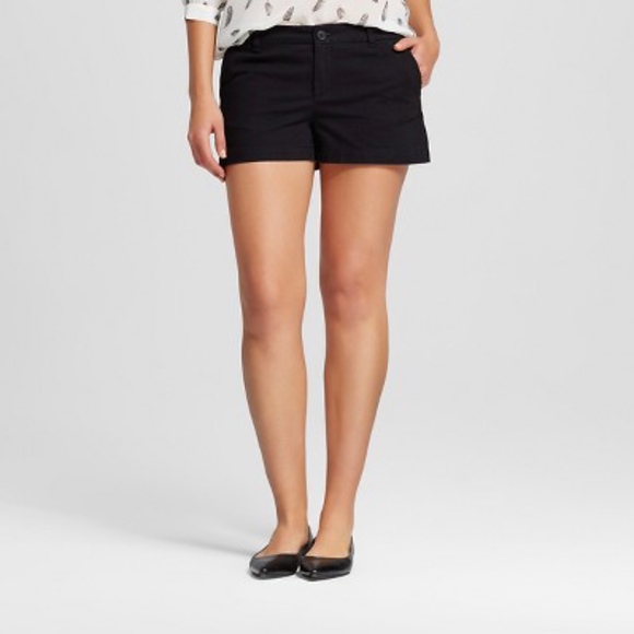 Merona Pants - Merona 3" Chino Shorts Black 18 New